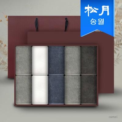 송월타월 에르모 170g 세면 10매 선물세트 쇼핑백