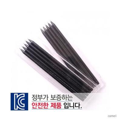 투명사각 흑목원형지우개연필5P세트