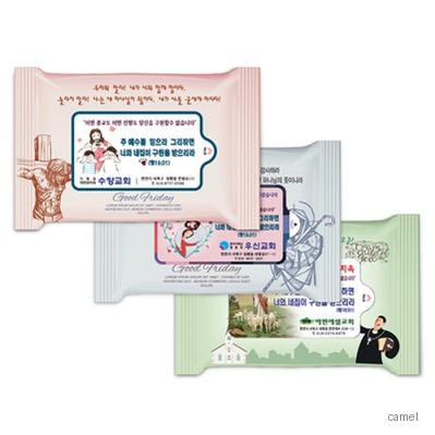 베들레헴 3종 렌덤 무광 전도용 물향기 물티슈 5매