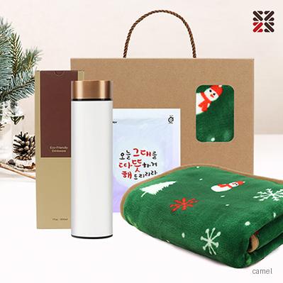 포근한담요텀블러세트 A눈사람
