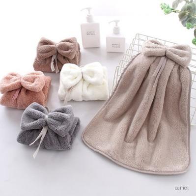 로페리아 산호양털 나비리본 주방고리타올 0220647