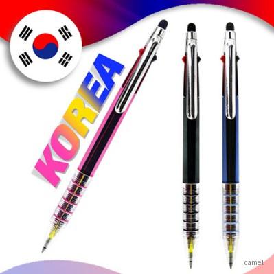 코리아5링니들형광2 1터치펜 흑 적니들 형광겔 독일잉크 초초저점도