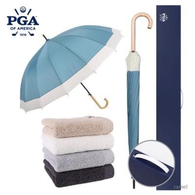 PGA 58 16K곡자파스텔보다장우산 호텔스페셜180타올세트