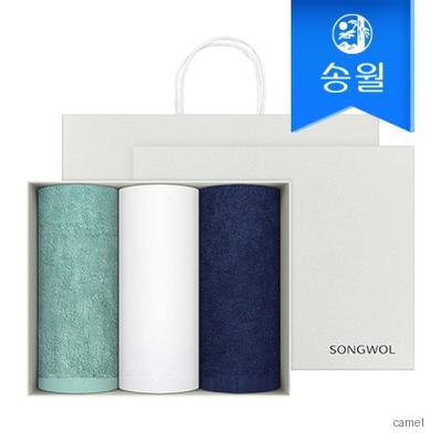 송월타올 호텔수건 렝스턴 240g 3p 선물세트 쇼핑백 기념수건 답례품
