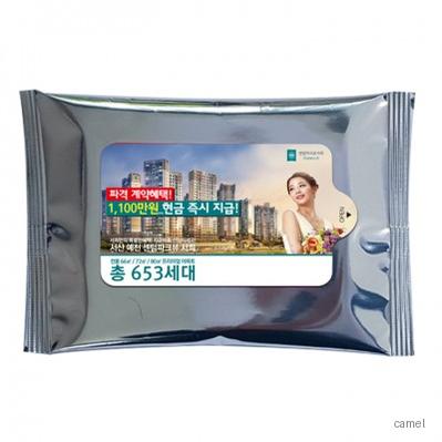실버 유광 물향기 물티슈 5매