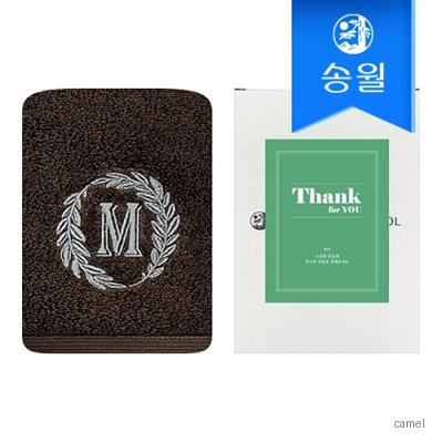 송월타올 땡큐 기프트세트 에이스180g1매 케이스 스티커 감사 답례품