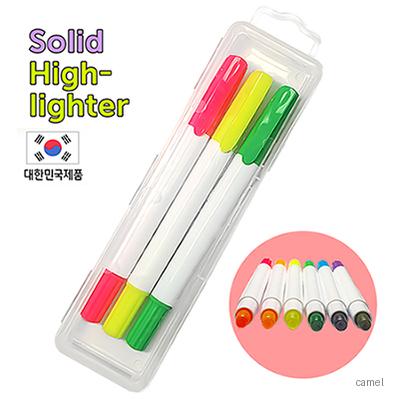 뉴백색고체형광펜 3P세트