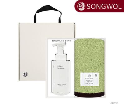 송월 에센셜뱀부 생활공작소500ml세트 타올1p 핸드워시1p