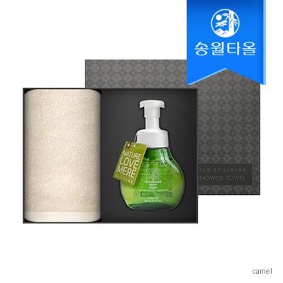 송월타월 타올 핸드위시 기프트세트 160G 코마 40수1 네이처러브메레1
