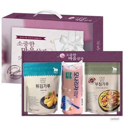 3종 부침가루 튀김가루 키친타올 명절선물세트