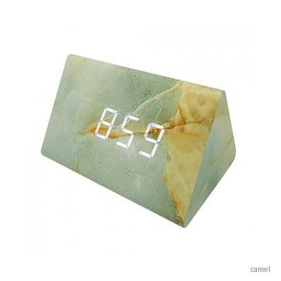 LED대리석 삼각탁상시계