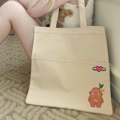 사랑이 엔젤 투포켓 에코백
