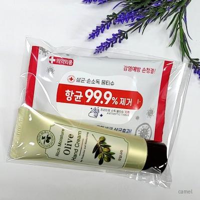 선물세트3종 물티슈 소독티슈 핸드크림