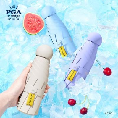 PGA 6K 마카롱 5단 캡슐우양산 암막코팅 UPF50 파우치 0190663