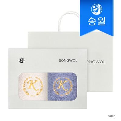 송월 카이저 40수 코마 160g 2매 선물세트 쇼핑백 호텔수건 답례품