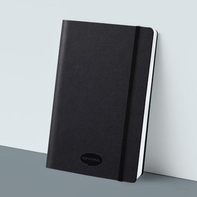 콤마 스마트 검정 양장 밴드형 다이어리 32절 25절