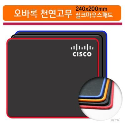오바록 천연고무 실크마우스패드 240x200
