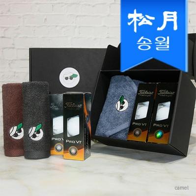 고리수건 기프트 세트 골퐁이1 고리릴1 골프공3구2