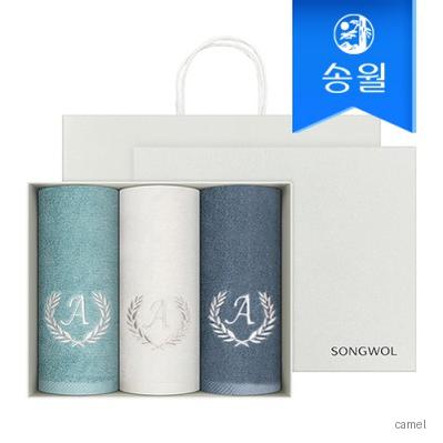 송월 항균 에이스 150g 3매 선물세트 쇼핑백 단체수건 답례품