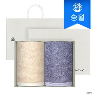 송월타월 160g코마사40수 2매 선물세트 크림상하 쇼핑백 답례품
