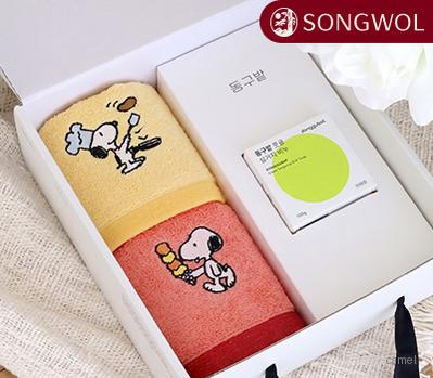송월 스누피데일리고리핸드2p 동구밭 설거지 비누 세트