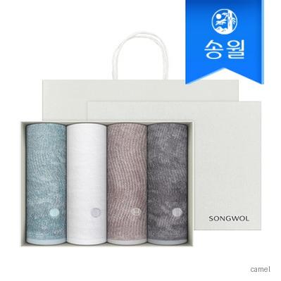 송월타월 호텔컬렉션 플로우 4매 선물세트 쇼핑백 답례품