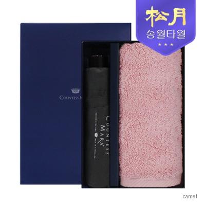 송월 40수 크라운180g CM 3단 폰지 우산 2P 콤보세트