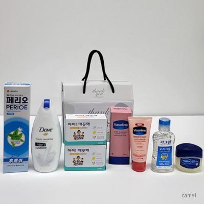 선물세트 8종 바디워시 비누 치약 가그린 바세린 핸드크림