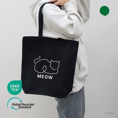 오코텍스리사이클 스탠다드에코백중블랙 35cm 37cm 10cm