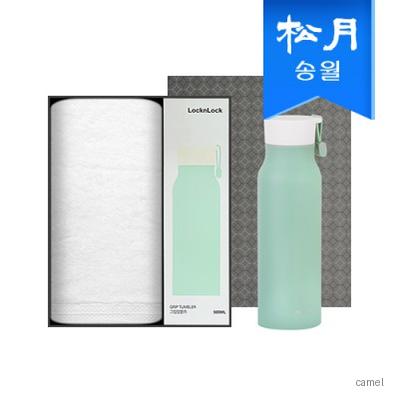 송월 스페셜 기프트세트 항균99 퓨어 165g1 그립 텀블러 500ml1