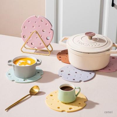 로페리아 치즈모양 다기능 냄비받침 컵 코스터 16cm 0217341