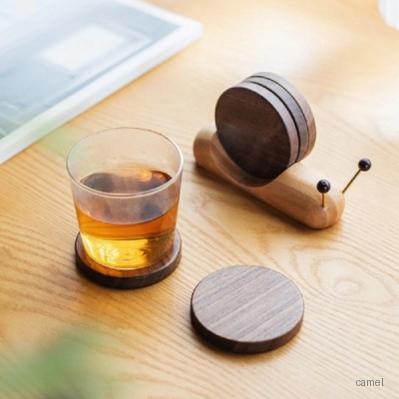 로페리아 원목 디자인 달팽이 컵받침 0217193