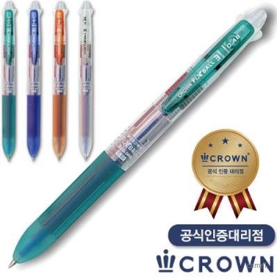 크라운픽스볼3색 앞으로지우는볼펜