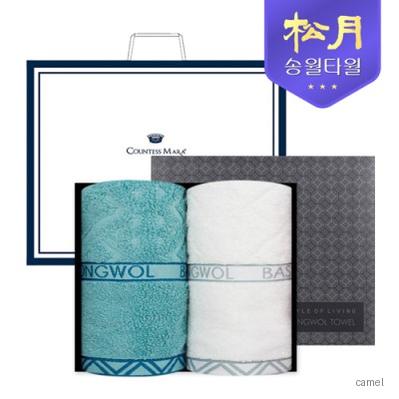송월타올 베이직 에스닉40 140g 2P 타올세트