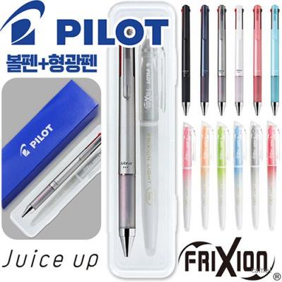 파이롯트 쥬스업3색0.4 지워지는프릭션라이트내추럴형광펜세트