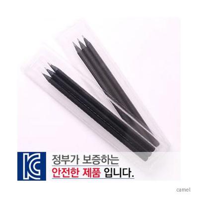 투명사각 흑목육각연필3P세트