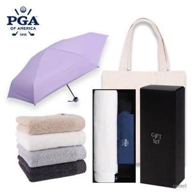 PGA 6K 마카롱 5단 우양산 호텔스페셜180타올세트