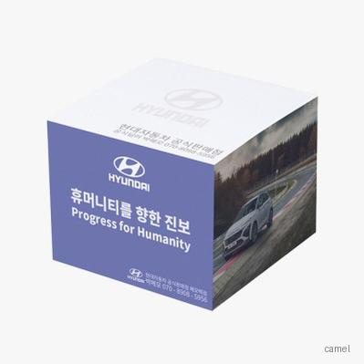 큐브형 점착 메모지 측면컬러 500매 HS 70 22