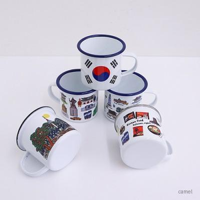 나빌레라 전통일러스트법랑머그컵
