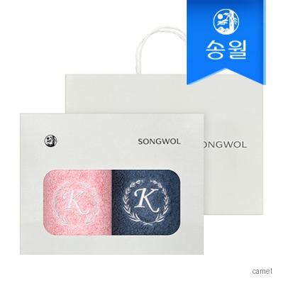 송월 카이저 40수 코마 180g 2매 선물세트 쇼핑백 호텔수건 답례품