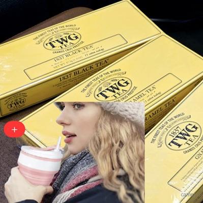 TWG 카모마일 허브티 티백 디카페인 허브차15개입 보온 보냉 접이식 텀블러