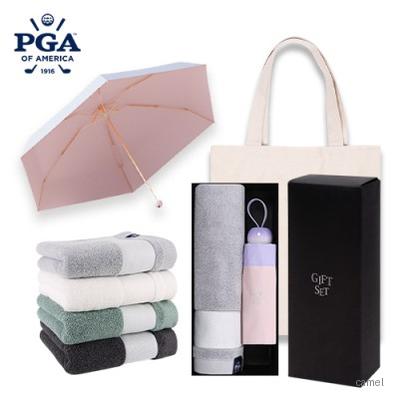 PGA 5단 미니 마카롱 우양산 호텔스페셜180전사타올세트