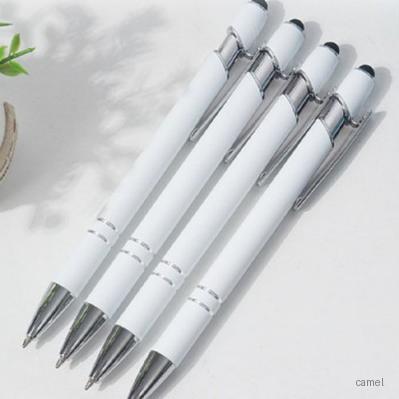 화이트 메탈릭 터치펜