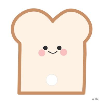 식빵 자유형 둥글이 부채