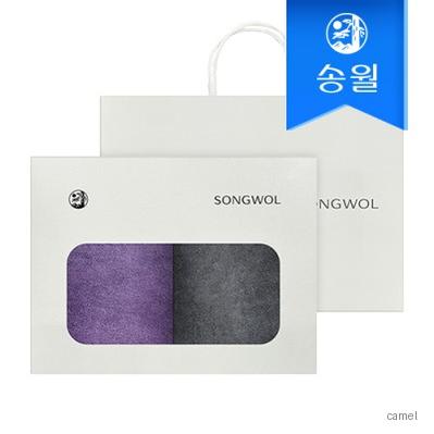 송월 호텔수건 뱀부 프리미엄무지 180g 2매선물세트 쇼핑백 기념수건 답례품