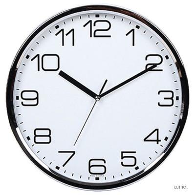315 저소음 크롬 도금 벽시계