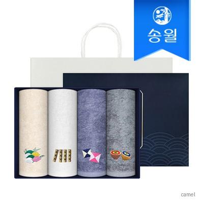송월 명절놀이 4매 선물세트 쇼핑백