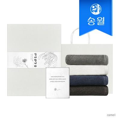 송월타올 에르모 170g코마40수 세면 2매세트 쇼핑백 띠지 감사장 조문 답례품