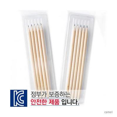 투명사각.원목양절연필5p