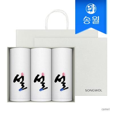 송월 설자수 3매 선물세트 쇼핑백